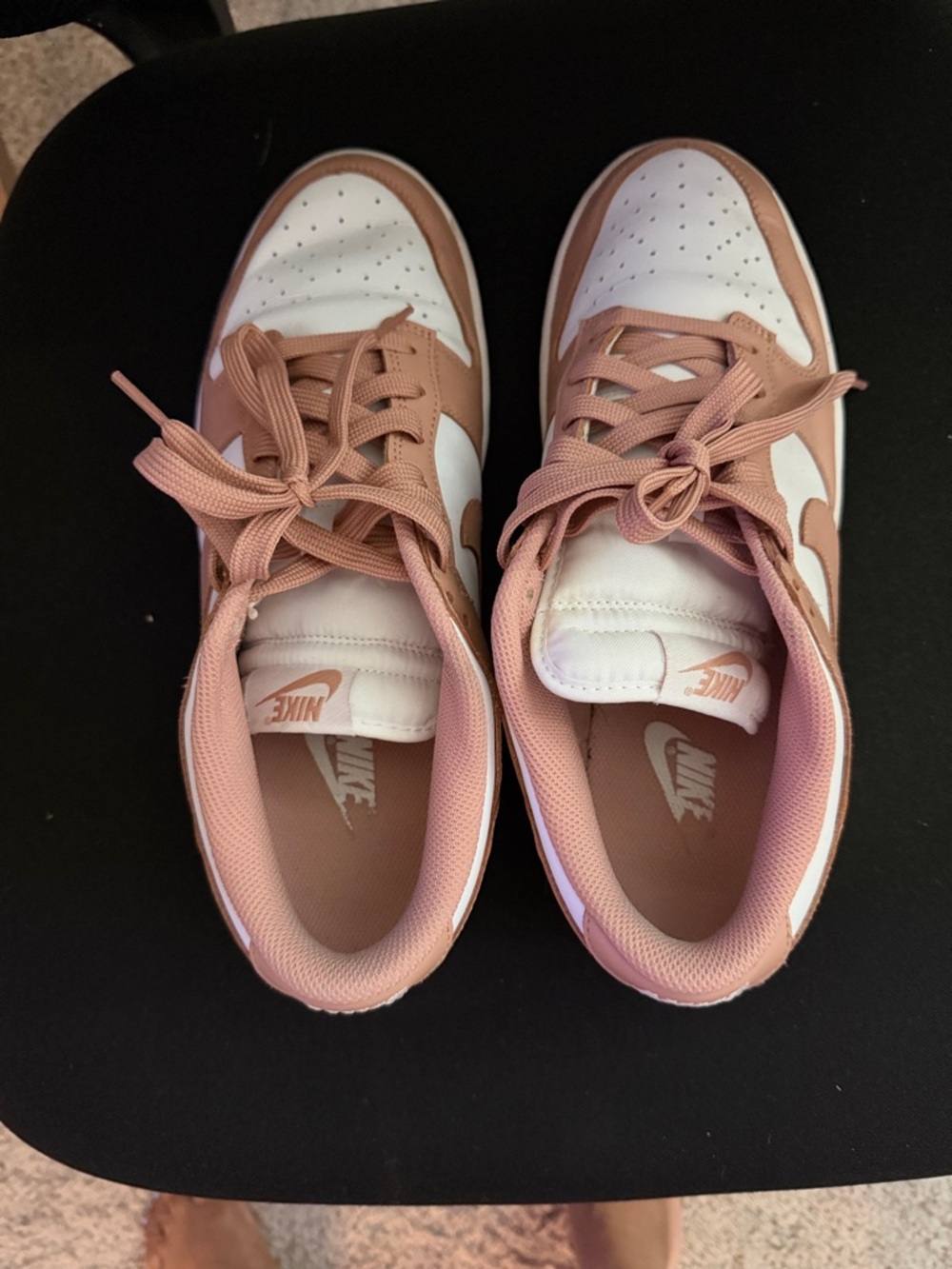 Nike Women’s Low-Top Sneakers - White & Dusty Rose
